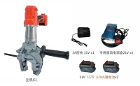 D53 Električni ključ za cijevi bez četkica Dual-Power Model 800N·m Visoki zakretni moment 16-53mm Čeljust 900W Bežični i kabelski 2-u-1 s 2× 6.0Ah baterije + DC adapter